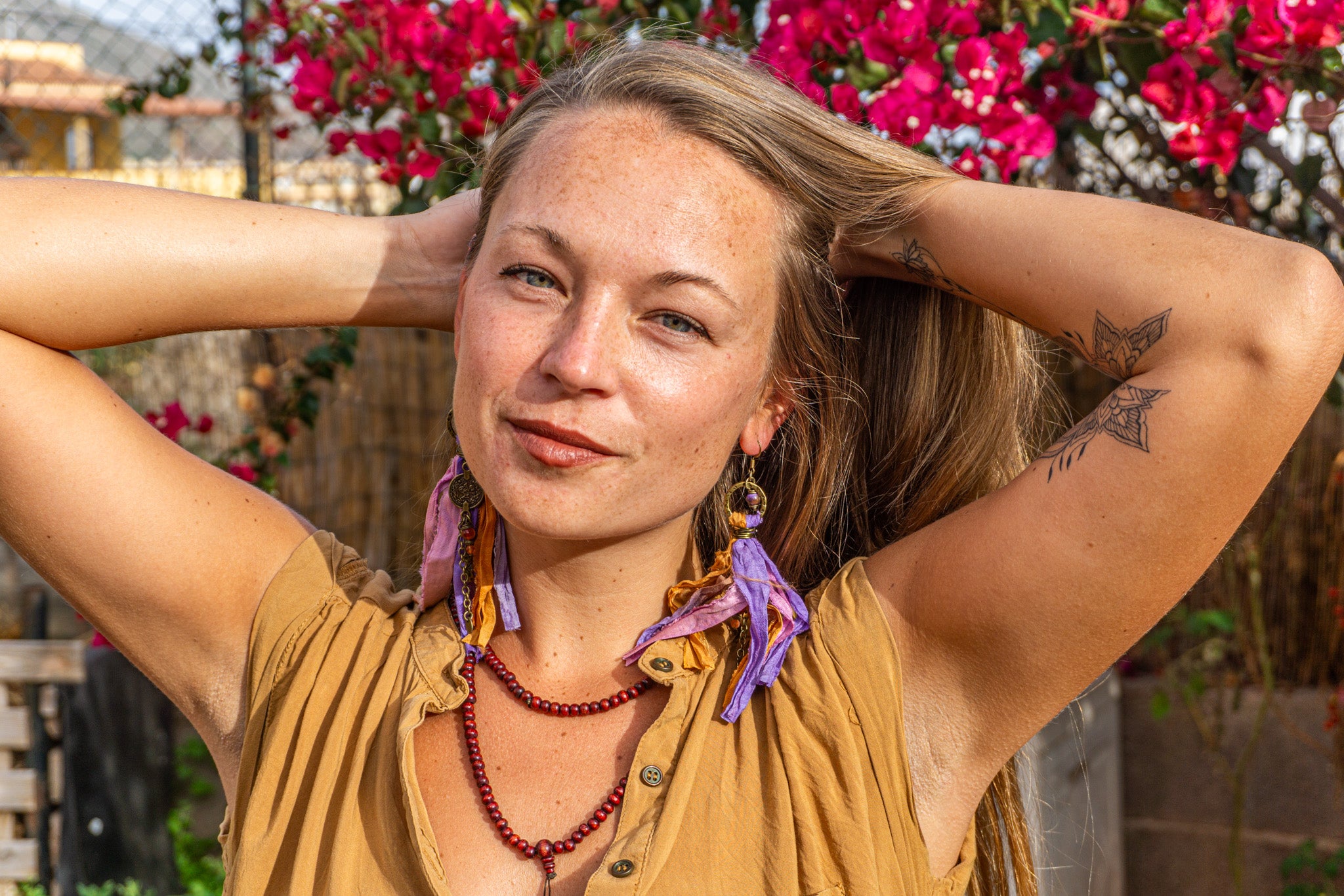 Bohemian colorful silk earrings for women – Wander Jewellery