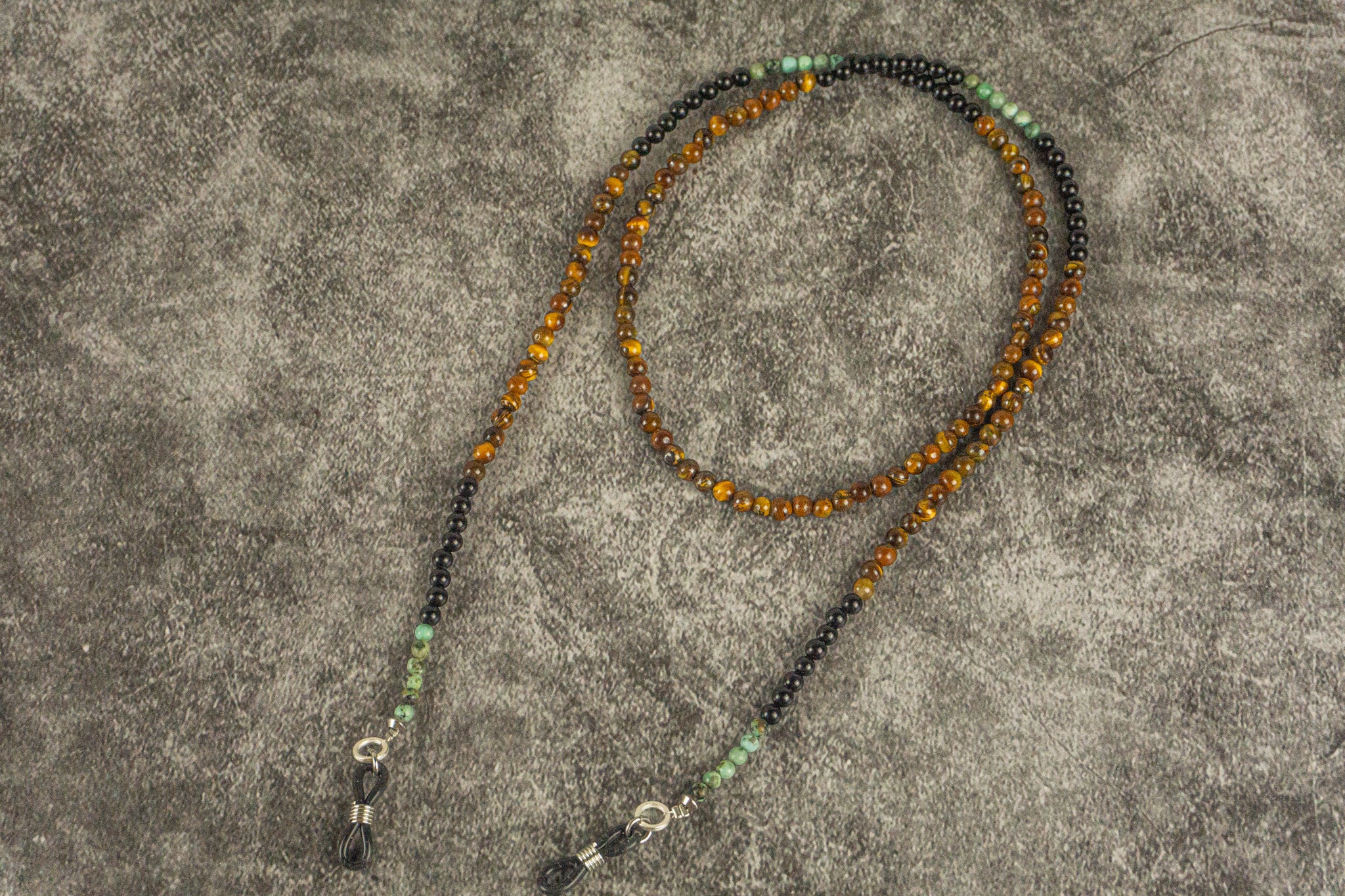 gemstone beaded glasses chain holder- wander jewellery