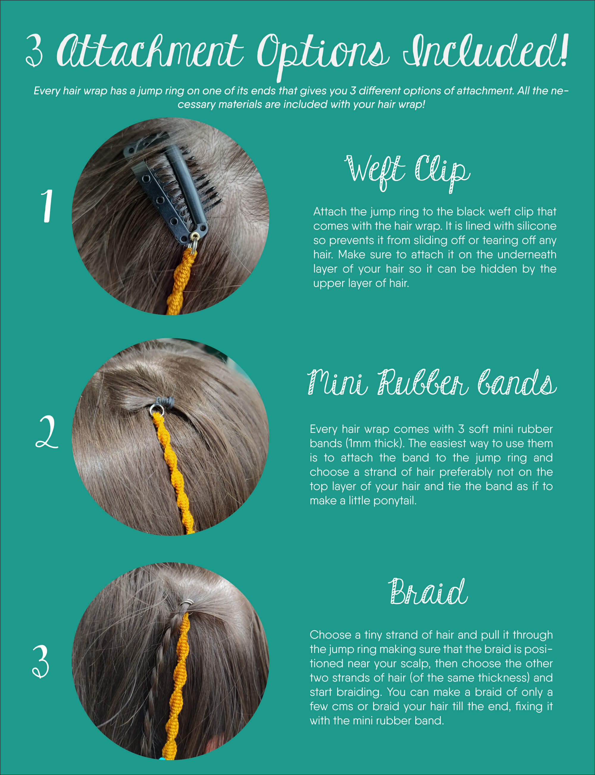 wander jewellery hair wrap instructions