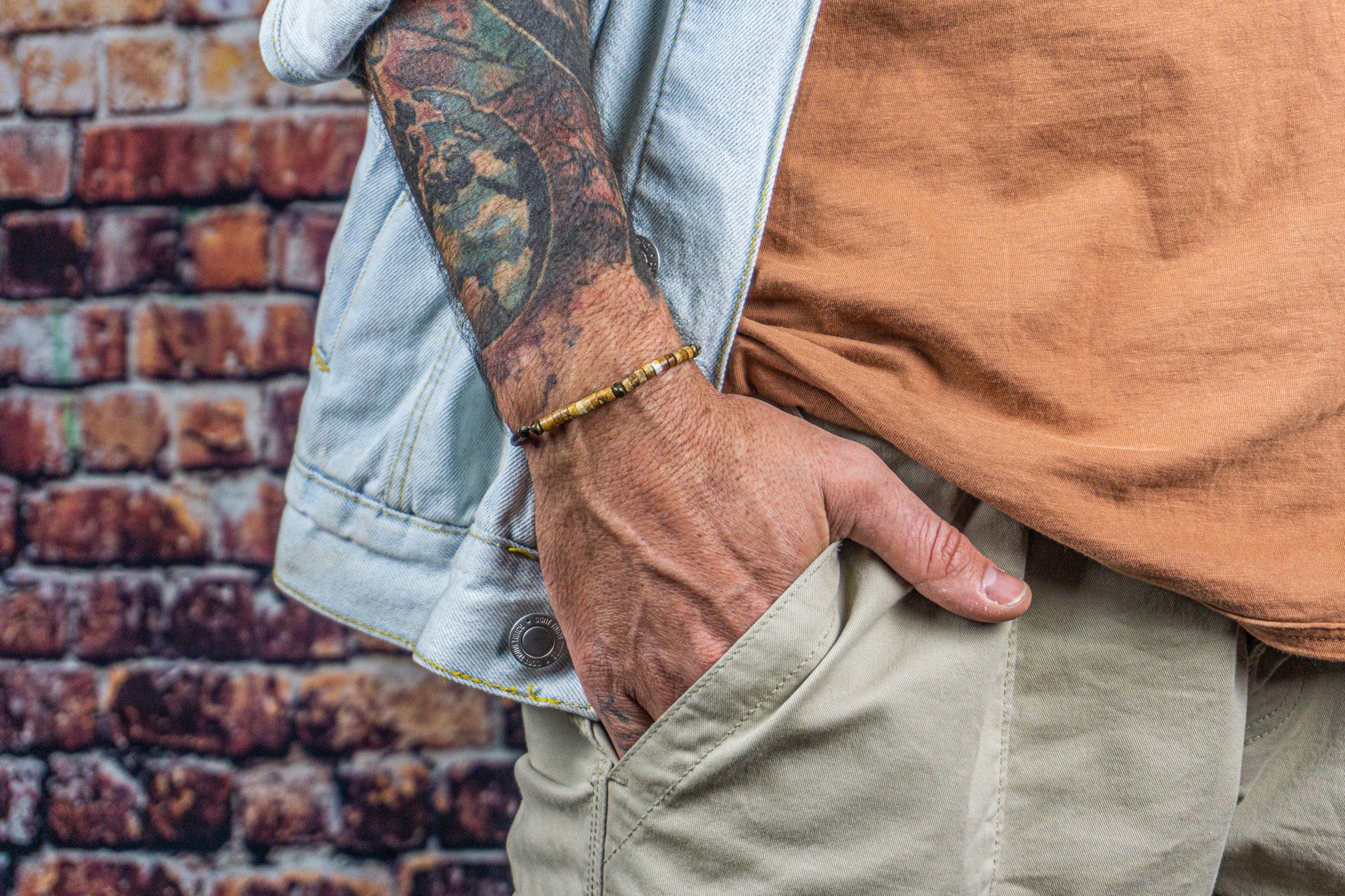 boho leather bracelet for men