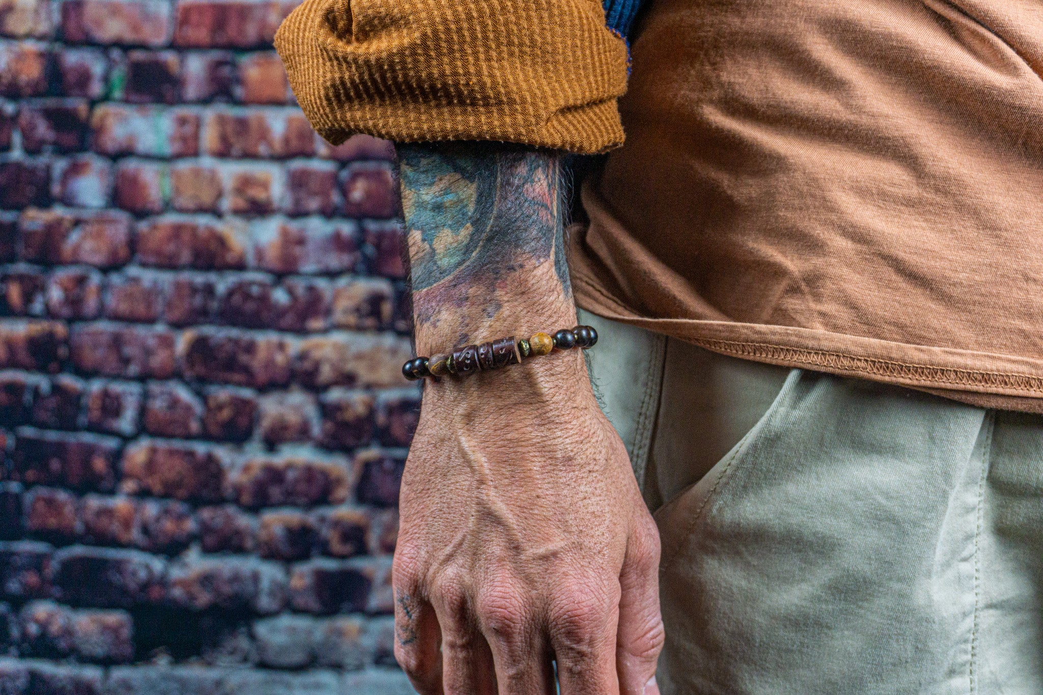 Mens wooden bracelet