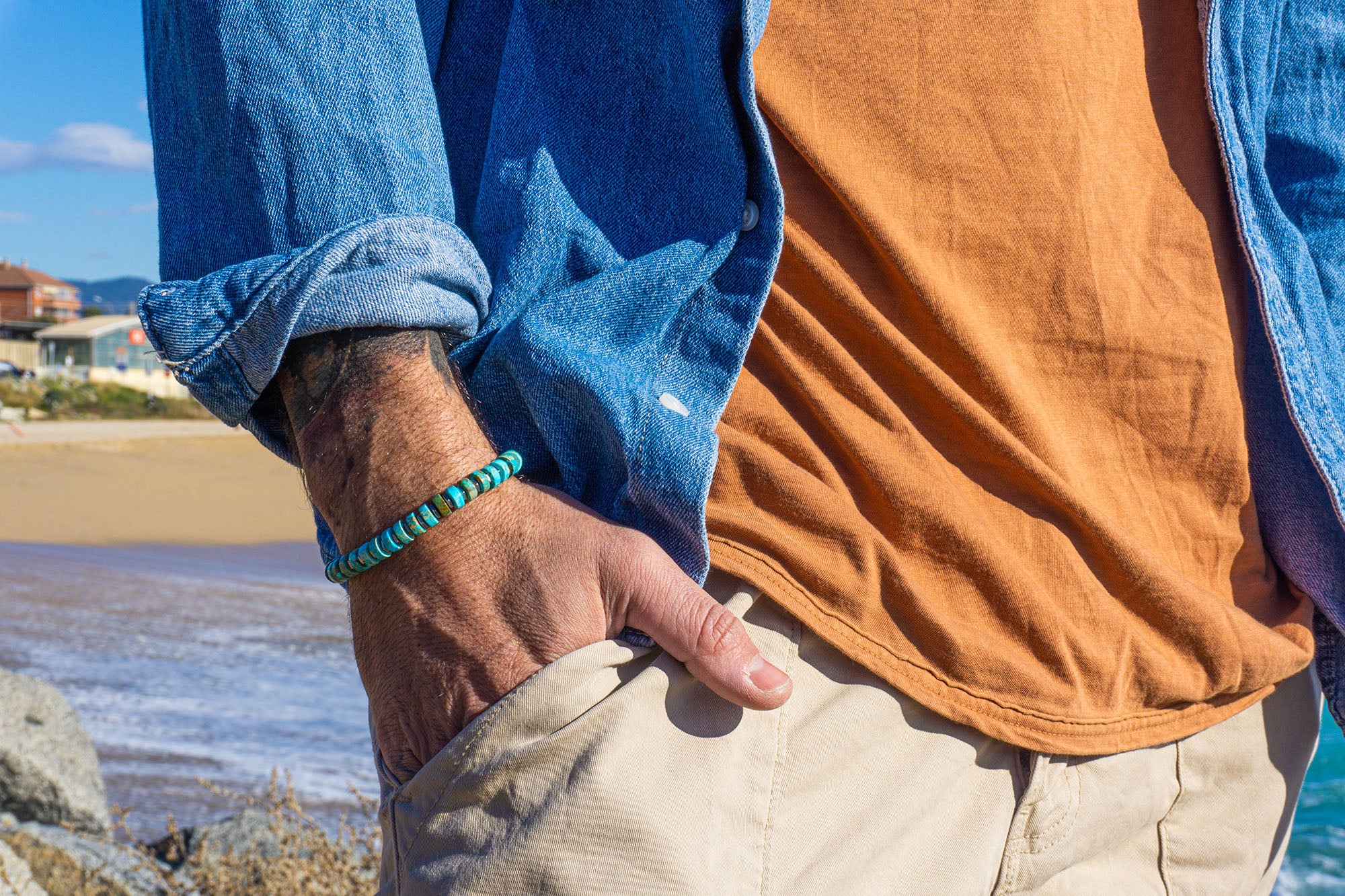 imperial jasper stainless steel Anchor Clasps