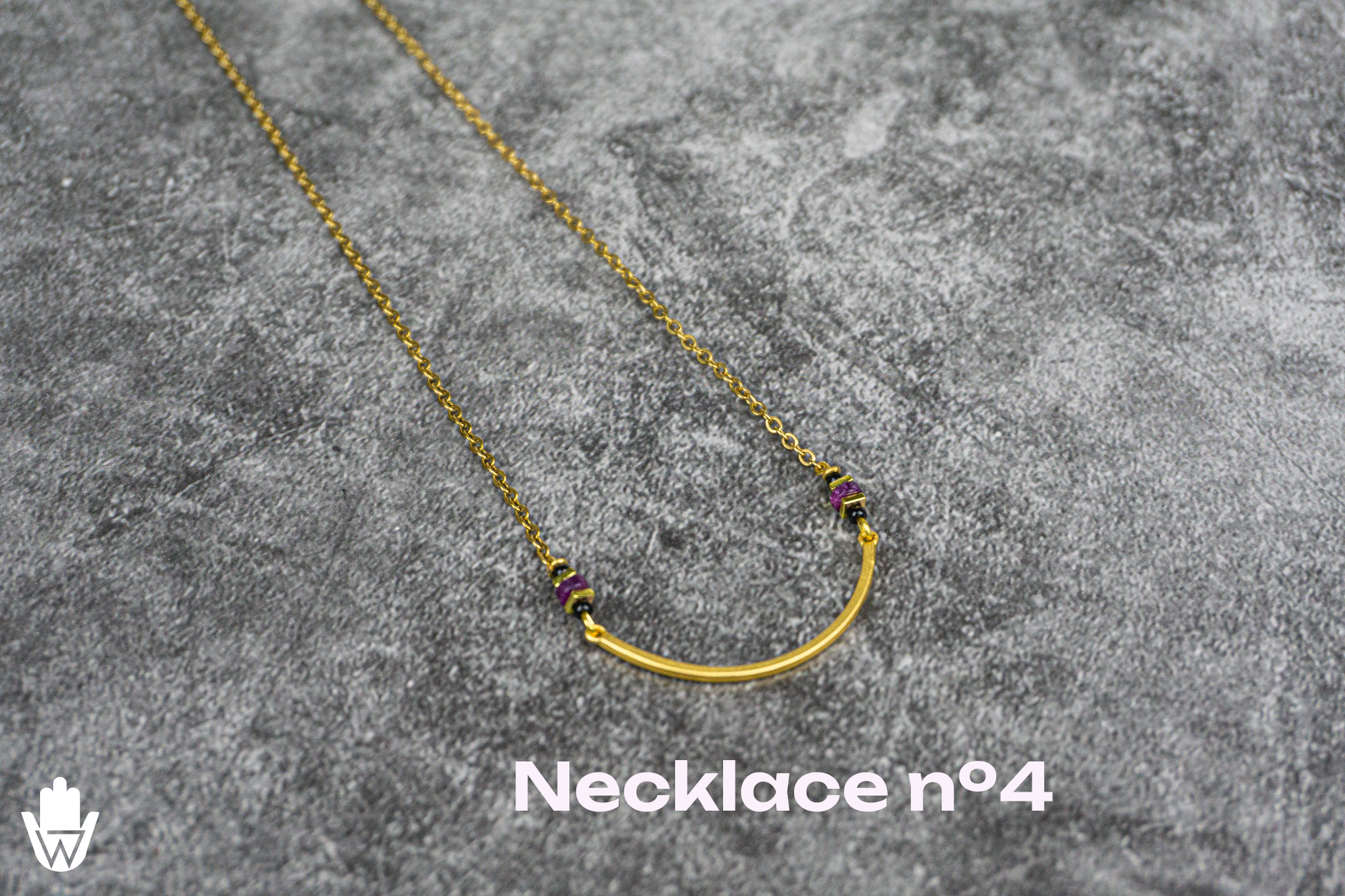 stainless steel golden chain necklace - wander jewellery