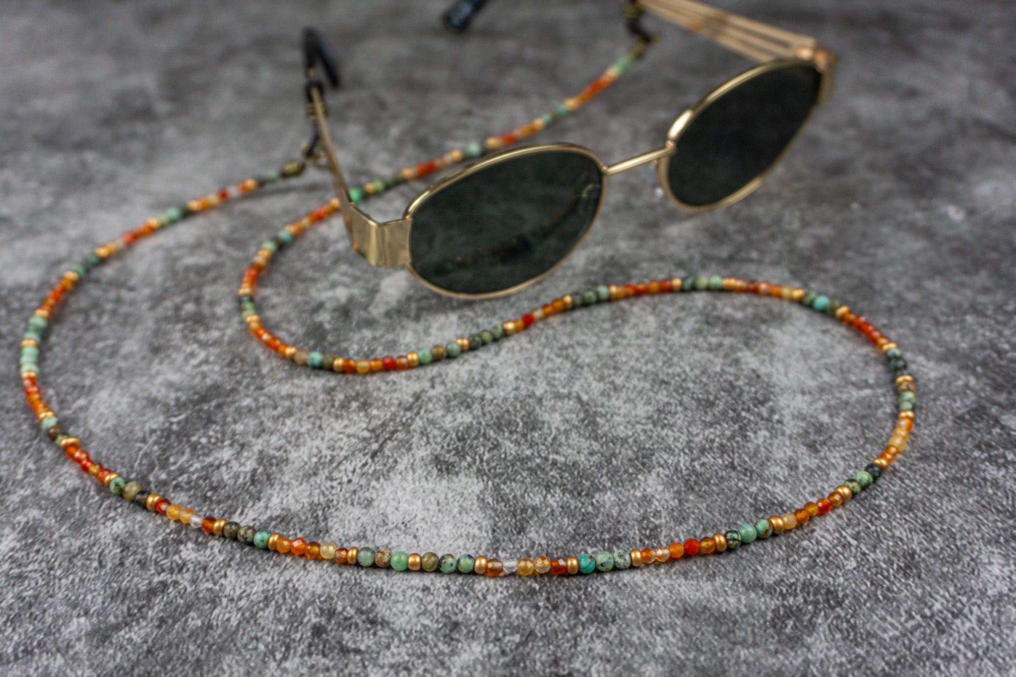 gemstone bead sunglasses chain - wander jewellery