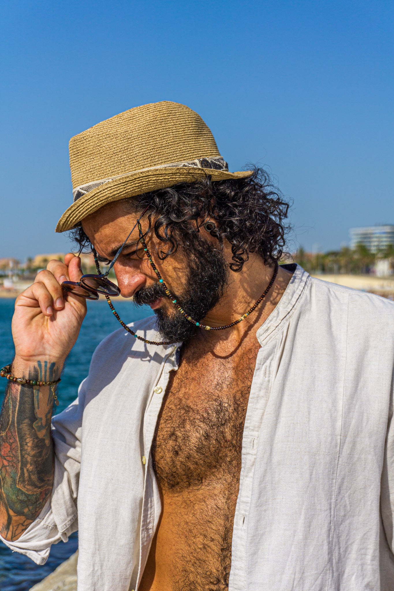 Glasses Wooden Chain Holder