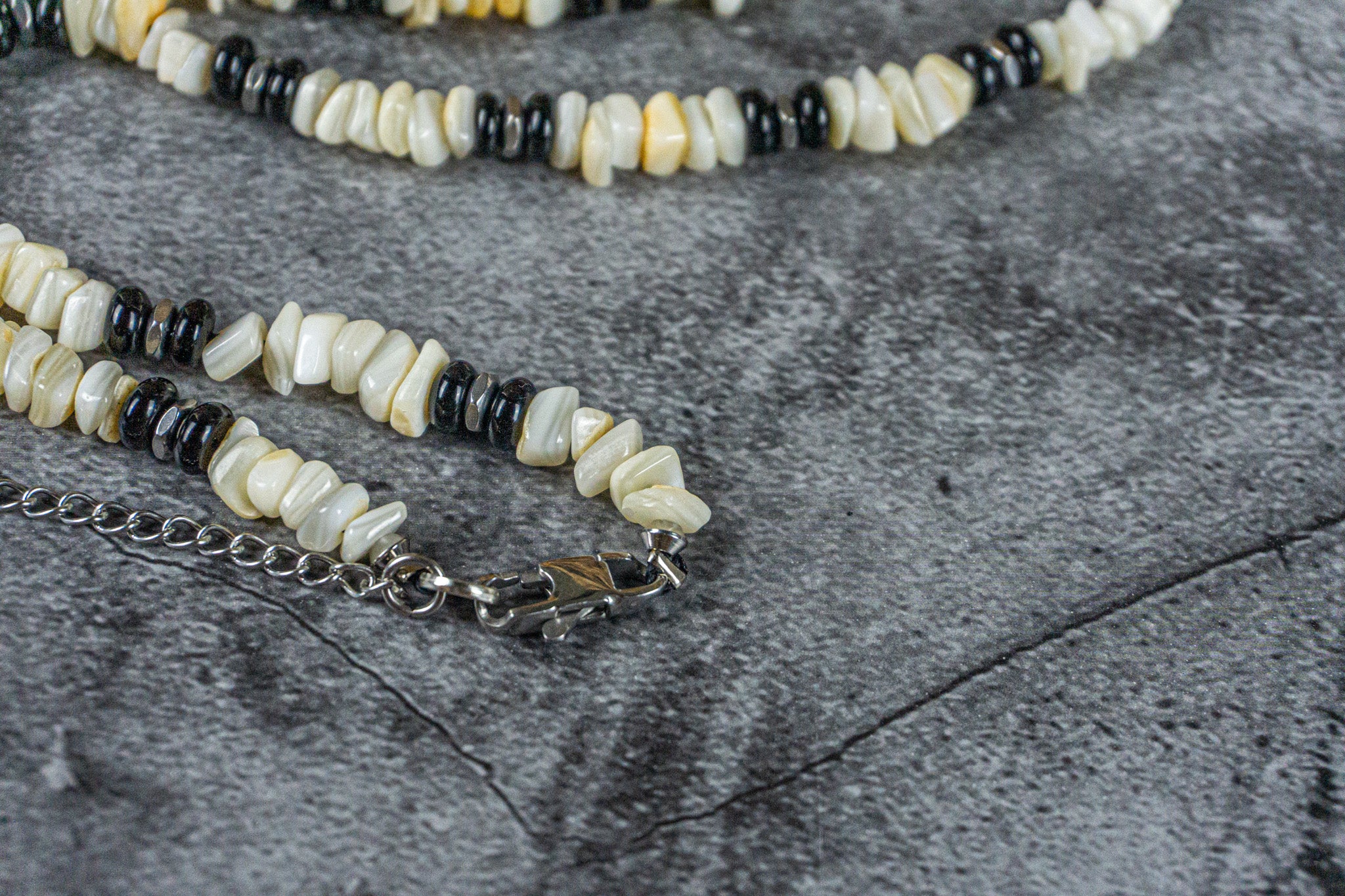 white ivory bamboo coral waterproof  choker necklace- wander jewellery