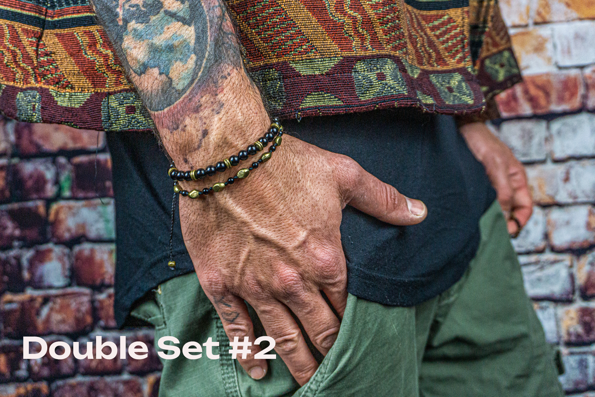 3 Pc set of Natural Stone Men's Gratitude Bracelets | Hematite bead bracelet,  Beaded bracelets, Stone bracelet