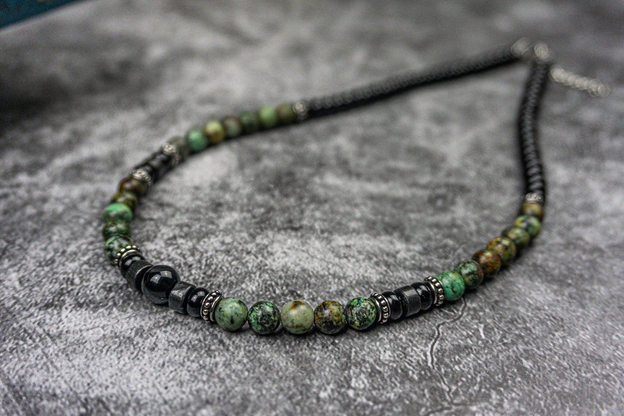 Choker with deals green beads